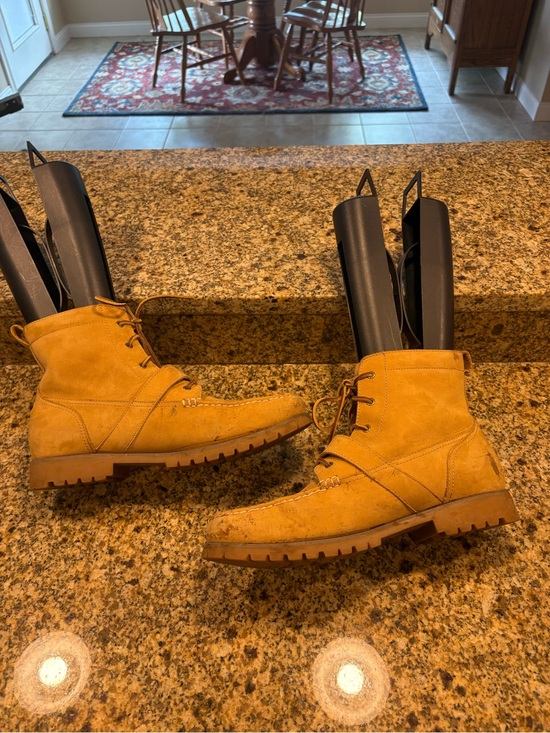 Polo Ralph Lauren Redmond Boots Mens 13 Tan Leather Lace Up Riding Ankle Strap main image 4
